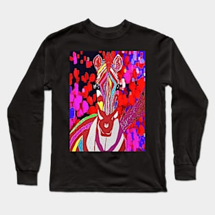 I Dreamed About A Red Zebra Long Sleeve T-Shirt